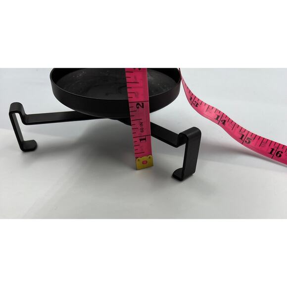 PartyLite 3 Leg Black Steel Table Jar Pillar Tea Light Candle Holder Stand - Picture 3 of 7